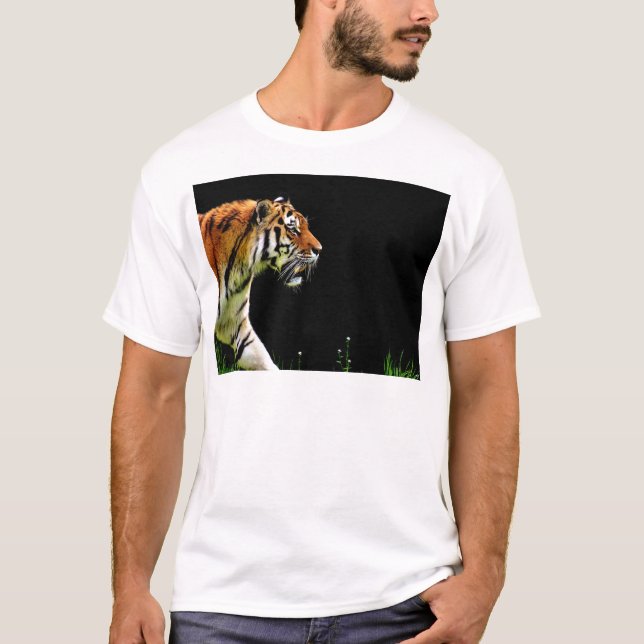 T-shirt Tigre approchant - Oeuvres d'art d'animaux sauvage (Devant)