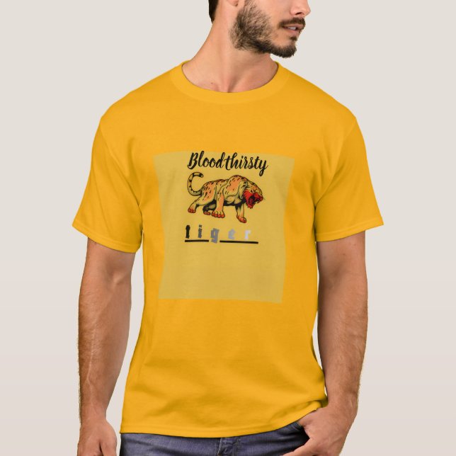 T-shirt tigre assoiffé (Devant)
