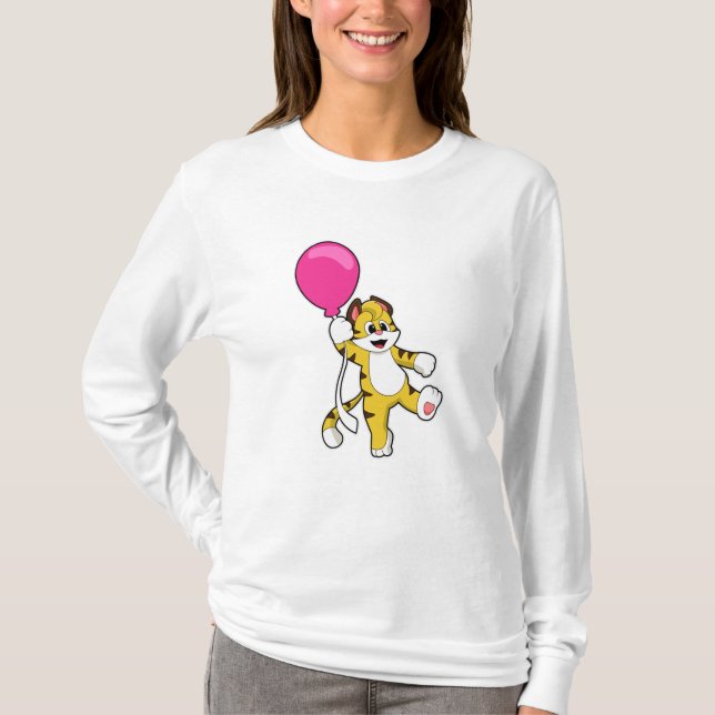 T-shirt Tigre avec ballon (Devant)