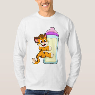 T-shirt Tigre avec Bébé bouteille de lait