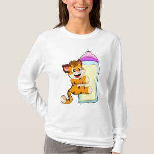 T-shirt Tigre avec Bébé bouteille de lait