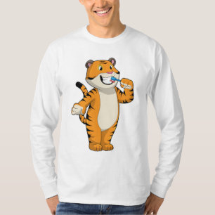 T-shirt Tigre avec brosse à dents