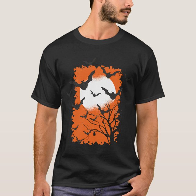 T-shirt Tigre avec symbole de triangle pointant vers le ba (Devant)