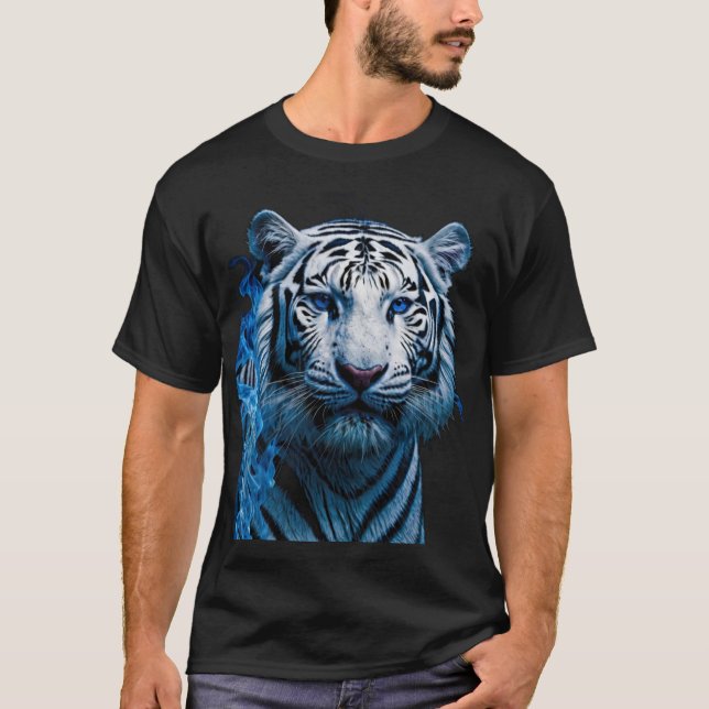 T-shirt Tigre blanc (Devant)