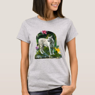 T-shirt Tigre Blanc