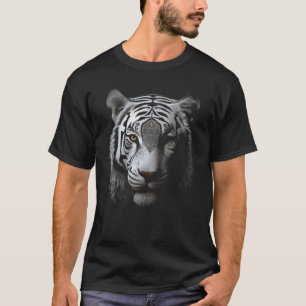 T-shirt Tigre blanc Artwork Motif animal Tigre 1
