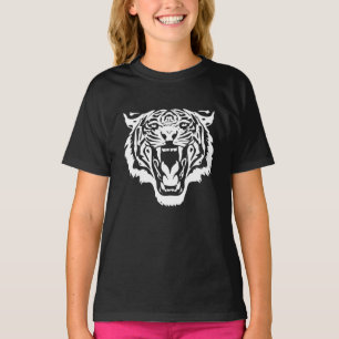 T-shirt Tigre blanc rugissant