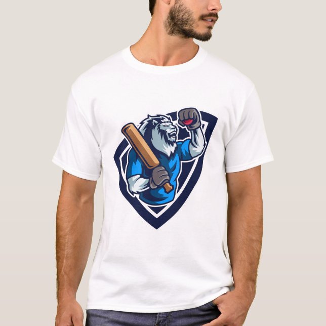 T-shirt Tigre bleu (Devant)