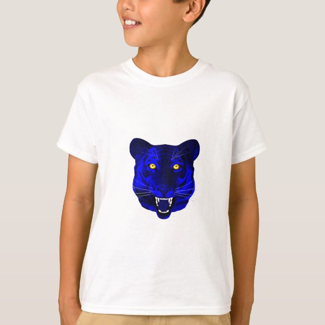 T-shirt Tigre bleu (Devant)