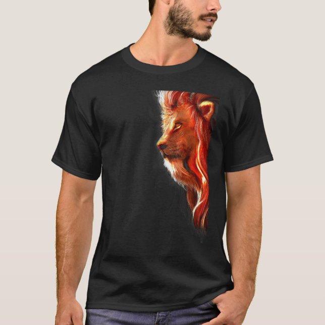 T-shirt Tigre Chat Ombres Refléter Fort Gras Deep Dime (Devant)