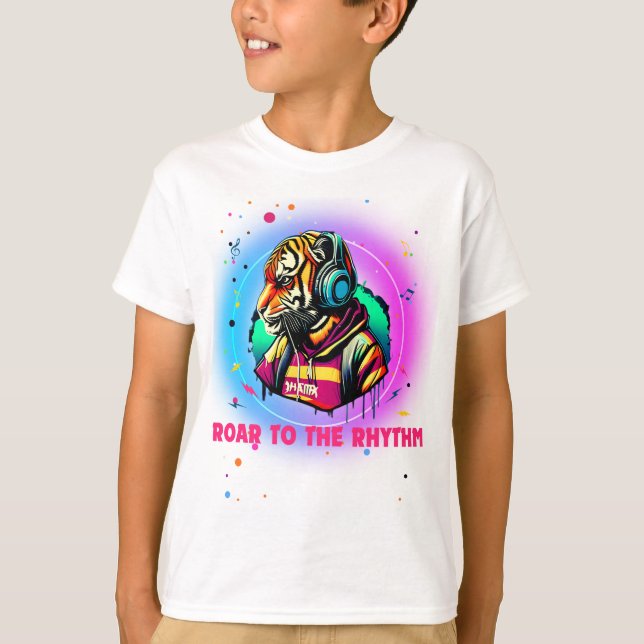 T-shirt Tigre coloré (Devant)