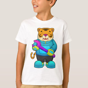 T-shirt Tigre comme mécanique avec clé
