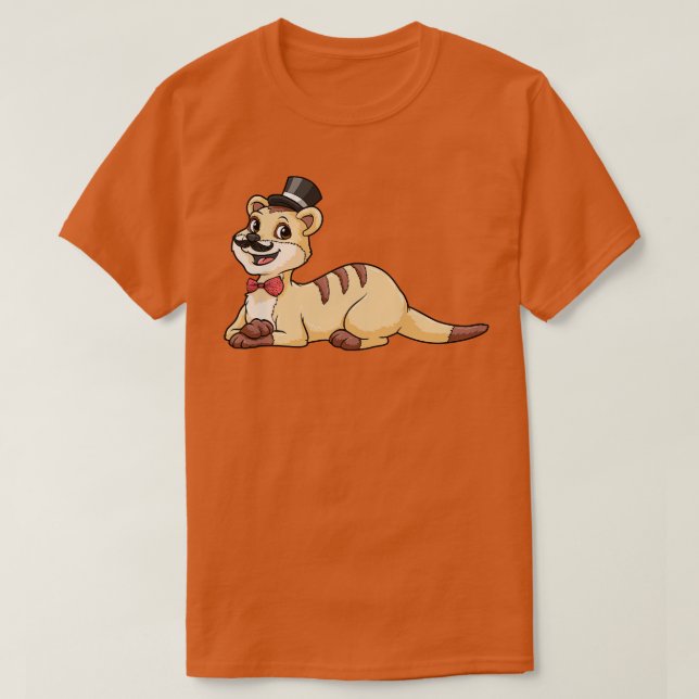 T-shirt Tigre comme toiletteur avec arc et cylindre (Design devant)