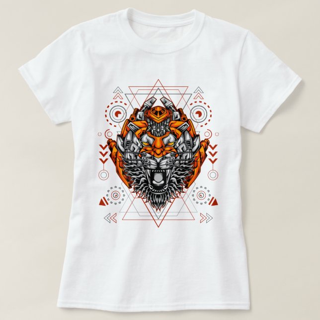 T-shirt Tigre Cybernétique (Design devant)