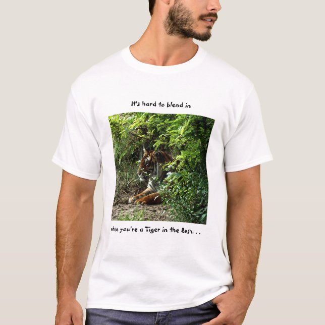 T-shirt Tigre dans Bush (Devant)