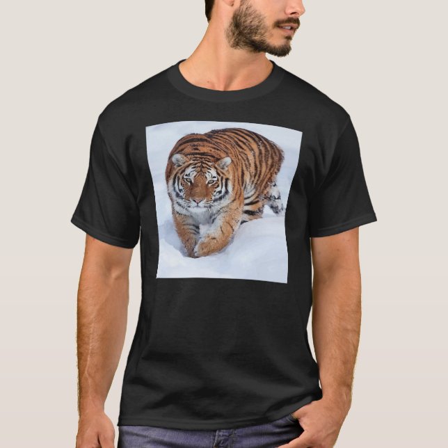 T-shirt Tigre dans la chemise de glace (Devant)