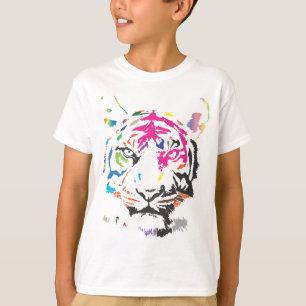 T-shirt Tigre d'arc-en-ciel