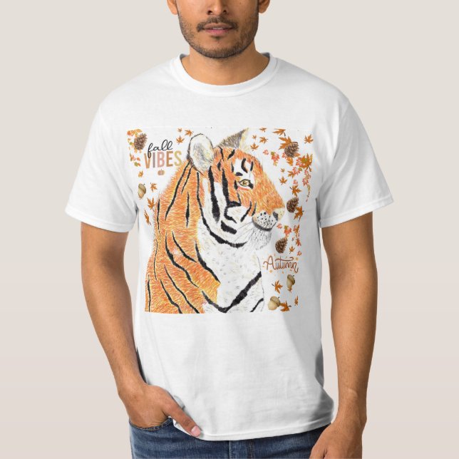 T-shirt Tigre d'automne (Devant)