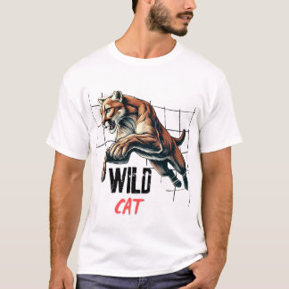 T-shirt Tigre de chat sauvage