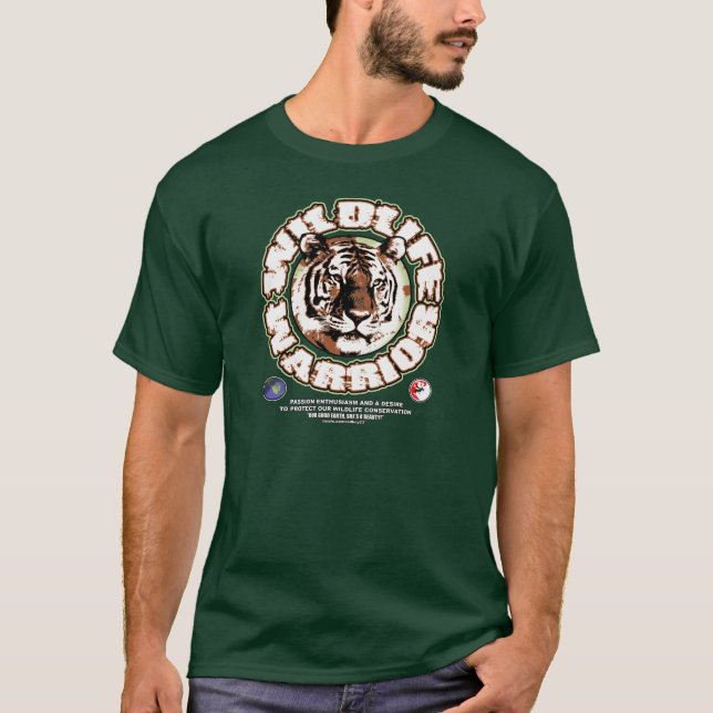 T-SHIRT TIGRE DE GUERRIER DE FAUNE (Devant)