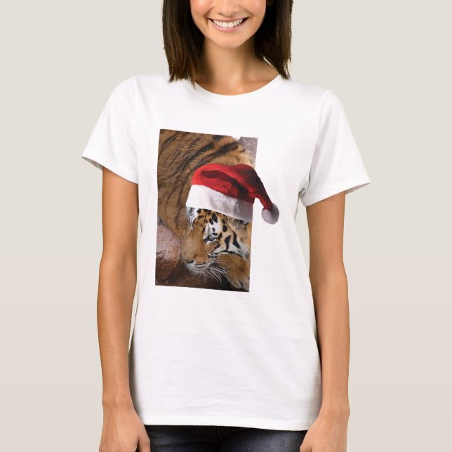 T-shirt Tigre de Noël (Devant)