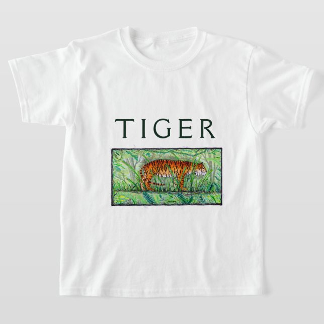 T-shirt Tigre debout (Poser)