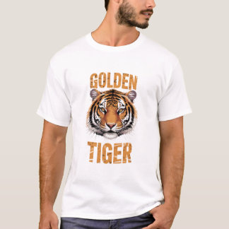 T-shirt Tigre doré à double visage