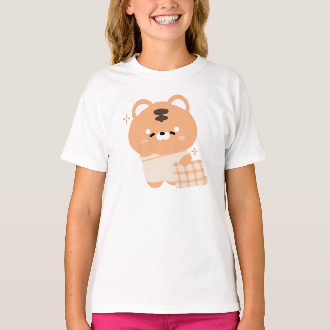 T-shirt Tigre doux et doré (Devant)