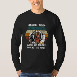 T-shirt Tigre du Bengale Rétro Me Rendre Heureux Faune Afr