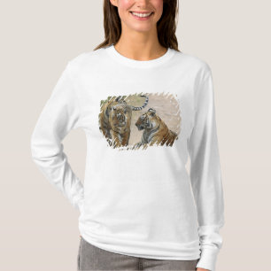 T-shirt Tigre du Bengale royal et jeunes, Ranthambhor