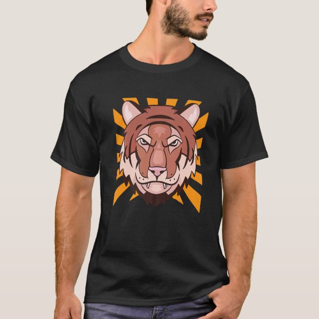 T-shirt Tigre en colère (Devant)