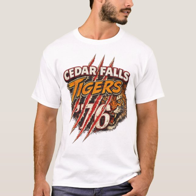 T-shirt Tigre en colère (Devant)