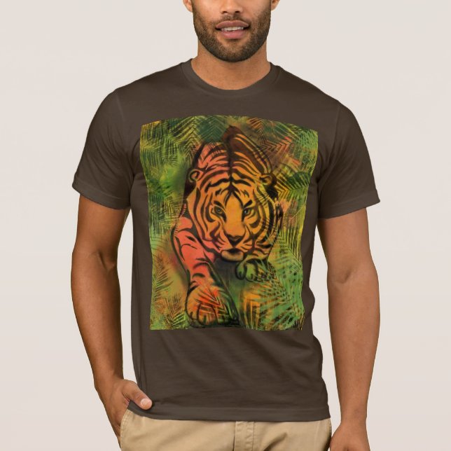 T-Shirt Tigre en Stalking (Devant)