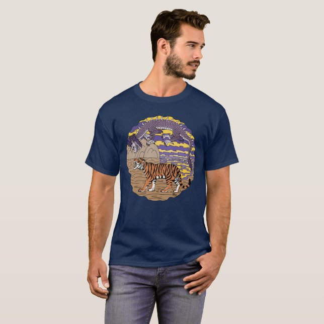 T-shirt Tigre et dragon (Devant entier)