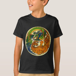T-shirt Tigre et dragon Yin Yang
