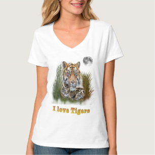 T-shirt Tigre et petits