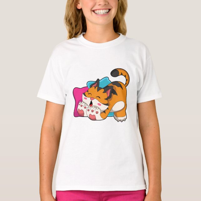 T-shirt Tigre fatigué (Devant)