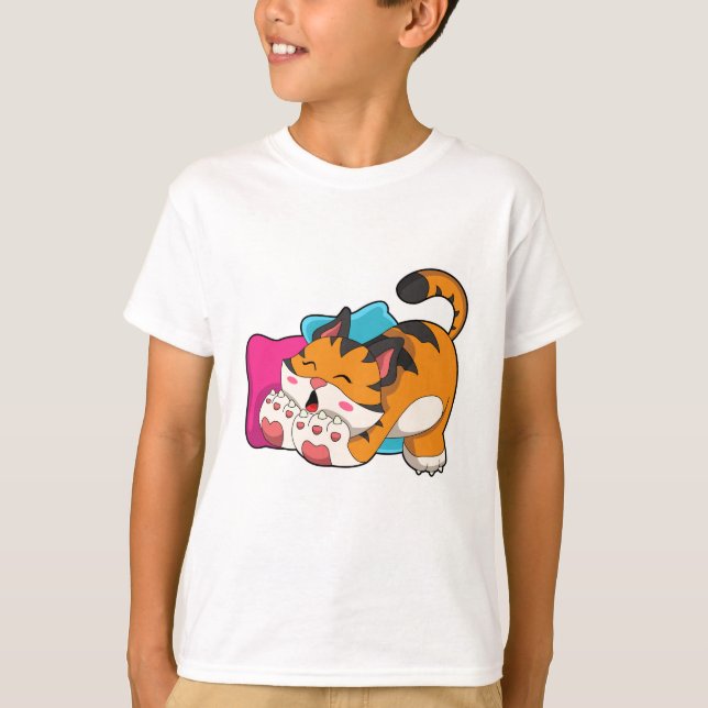 T-shirt Tigre fatigué (Devant)