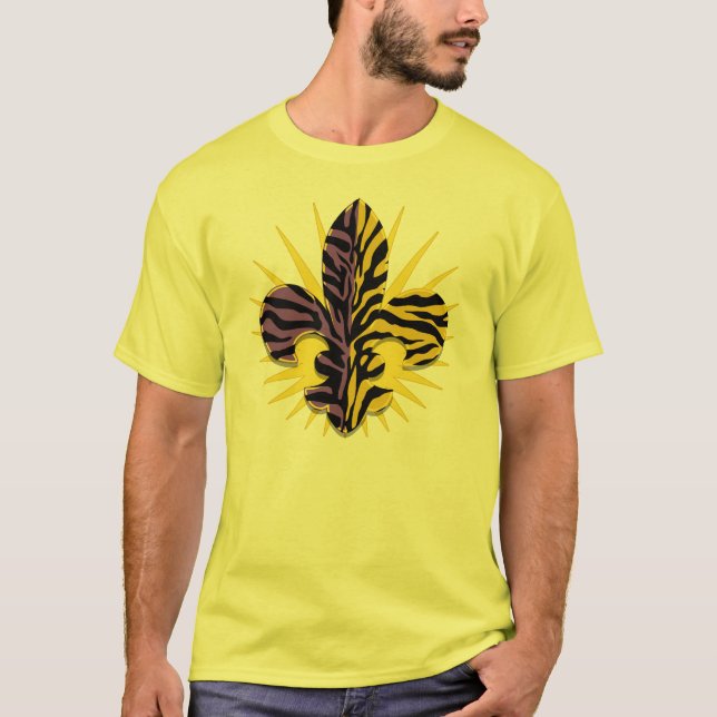 T-shirt Tigre Fleur de lis Apparel (Devant)