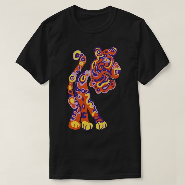 T-shirt Tigre funky (Design devant)