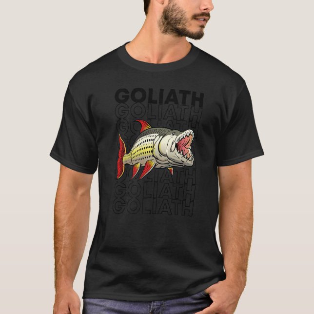 T-shirt Tigre géant Goliath Poisson Gardien de monstres de (Devant)