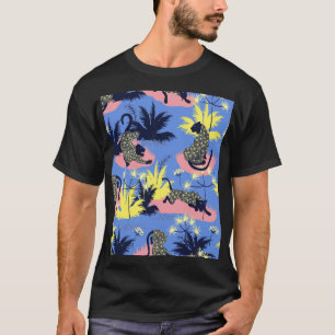T-shirt Tigre géométrique, léopard : motif pour enfants.
