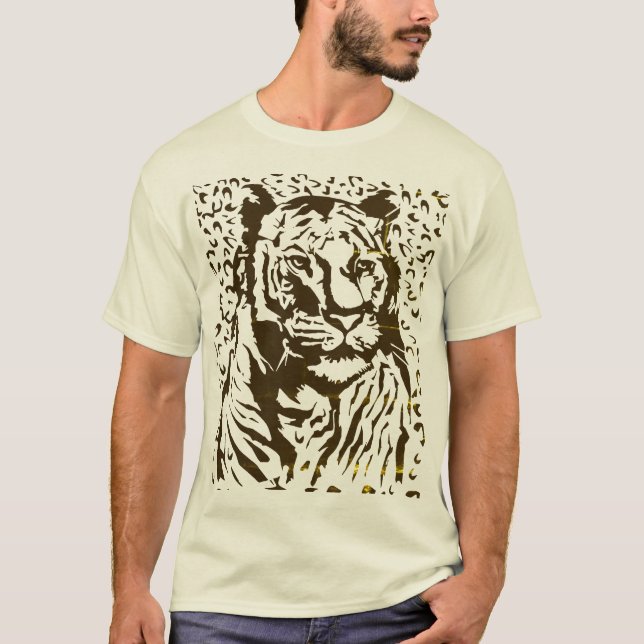 T-shirt Tigre Gras & Fierce (Devant)