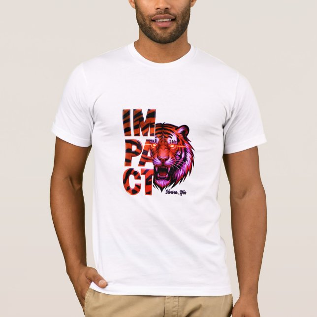 T-shirt Tigre 'IMPACT' - Esthétique Or Bold (Devant)