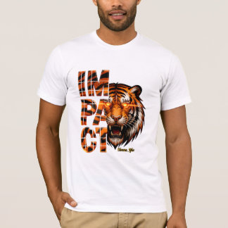 T-shirt Tigre 'IMPACT' - Esthétique Or Noir Audacieux