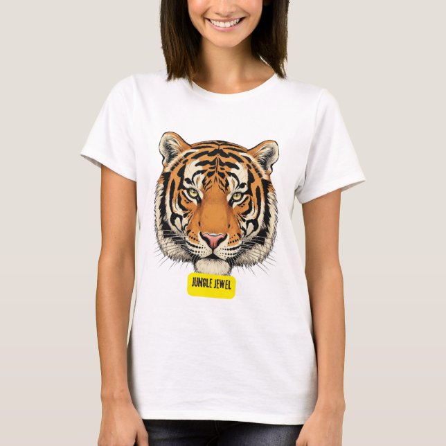 T-shirt Tigre. Joyau de la jungle (Devant)