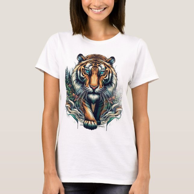 T-shirt Tigre majestueux - Roi de la Jungle Tee (Devant)