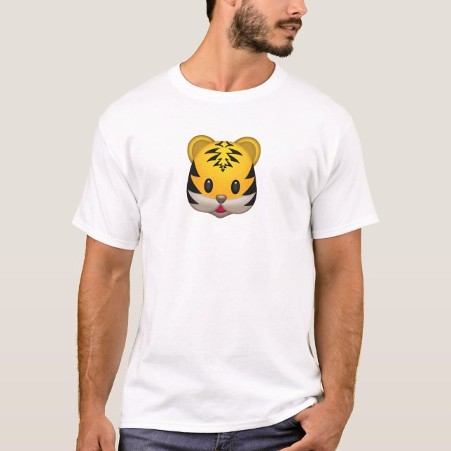 T-shirt Tigre mignon Emoji (Devant)