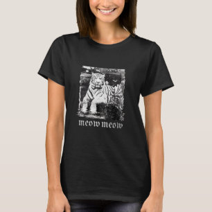 T-shirt tigre noir et blanc