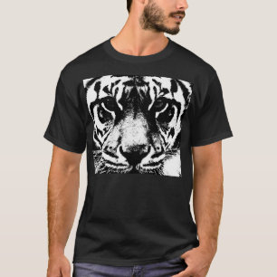T-shirt Tigre noir et blanc